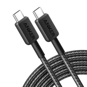 Cablu Anker 322, USB C/ USB C, 0.91m, Negru
