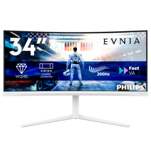 Monitor Gaming Philips 34M2C5601QA/00, 34", 3440 x 1440 pixeli, White,