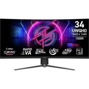 Monitor Consumer MSI MPG 346CQRF X24, 34", 3440 x 1440