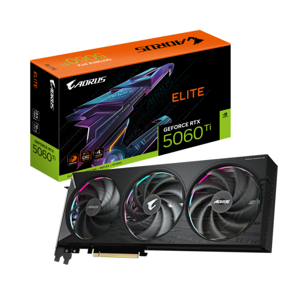 Placa video Gigabyte AORUS GeForce RTX 5060 Ti ELITE, 16GB