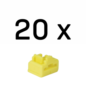 Blocatoare Lindy RJ-45 Port Blockers, RJ45/ RJ-45, 74.5 mm, Yellow