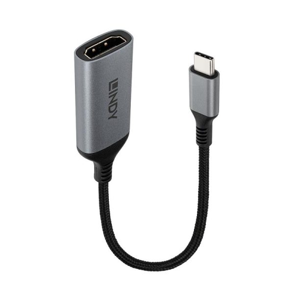 Adaptor USB-C la HDMI Lindy 43428 USB-C, HDMI, Gri