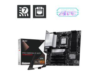 Placa de baza MSI PRO B850M-P WIFI, Socket AM5, DDR5,