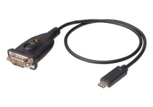 Cablu ATEN UC232C, Serial/ USB Type C, 0.45 m, Negru