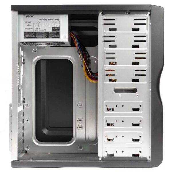 Carcasa Spacer New Mercury, ATX, MidTower NEGRU - Image 11