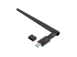Adaptor USB LANBERG NC-1200-WIE, plac reea wireless AC1200, Negru