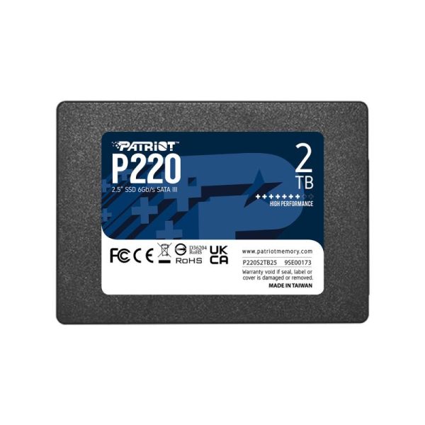 SSD intern PATRIOT P220, 2TB, SATA, 2.5 inch