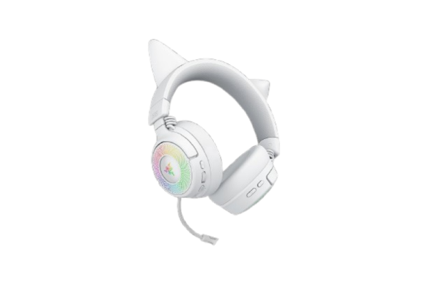 Casti Gaming Head-band Razer Kraken Kitty V3 Pro, Wireless/Wired, Alb