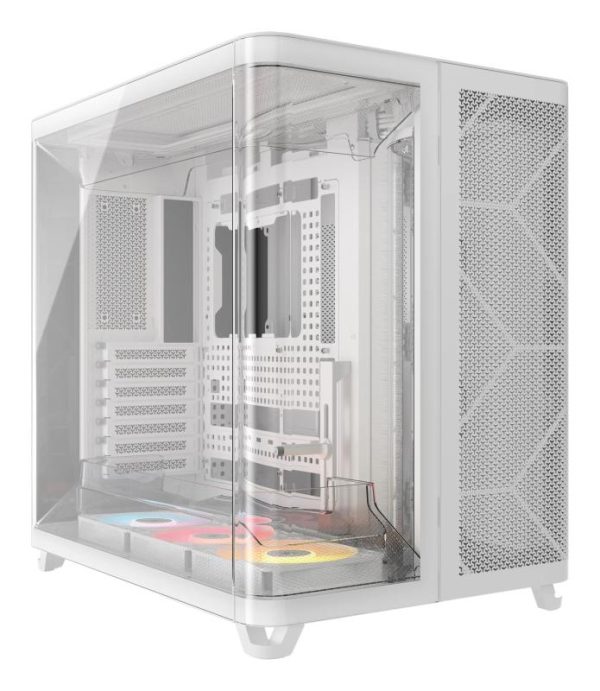 Carcasa CORSAIR AIR 5400 RS-R ARGB, RGB, Midi Tower, White