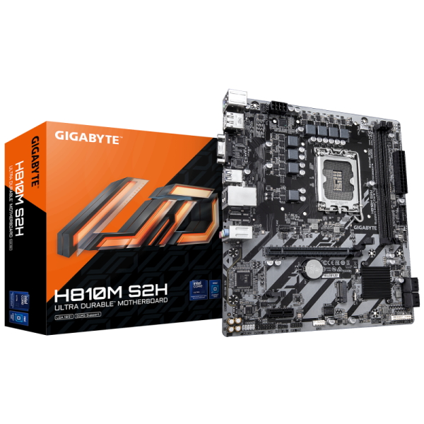Placa de baza Gigabyte H810M S2H, LGA 1851, DDR5, Micro-ATX