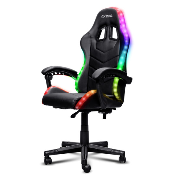Scaun Gaming Trust GXT 704 Roniq RGB, 110 kg, negru