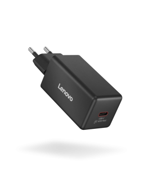 Incarcator Laptop Lenovo Mini GaN 65W, 65W, Negru, 1 an