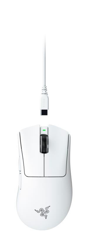 Mouse Gaming Wireless Razer DeathAdder V4 Pro, 45000 dpi, alb