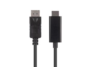 Cablu Lanberg CA-DPHD-11CC-0010-BK, DisplayPort/ HDMI, 1 m, Negru