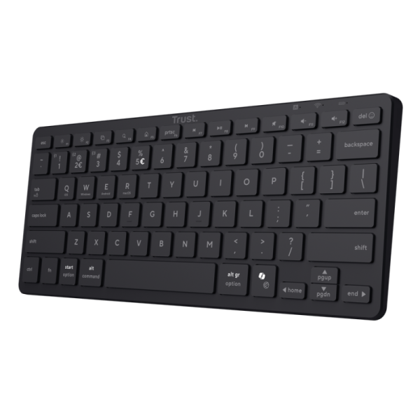 Tastatura Trust Nado II, Wireless, Negru, EN US