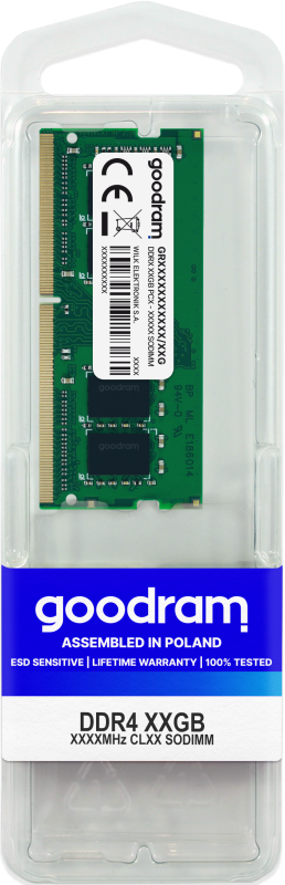 Memorie RAM Notebook Goodram GR3200S464L22S/8G, 8GB, DDR4, 3200MHz, CL22