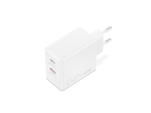 Incarcator Laptop Lenovo Dual USB-C 65W GaN Power, 65W, Alb,