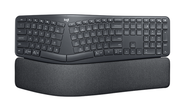 Tastatura Wireless Logitech ERGO K860, Gri, QWERTZ