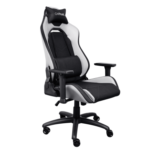 Scaun Gaming Trust GXT 714B Ruya, 150 kg, negru/alb