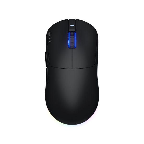 Mouse Gaming Wireless Hator Quasar 3, 12000 dpi, negru