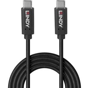 Cablu Lindy USB C to C, 8 m, Negru