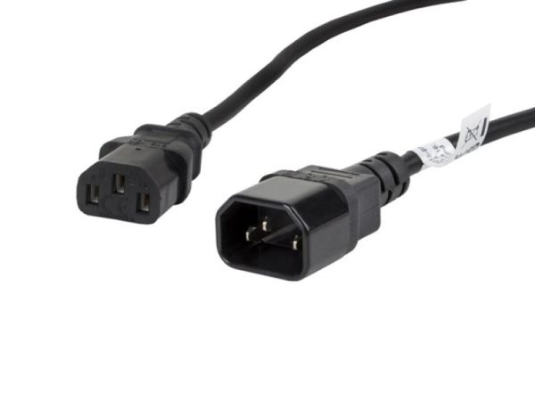 Cablu Lanberg CA-C13E-11CC-0018-BK, C13/ C14, 1, 8 m, Negru