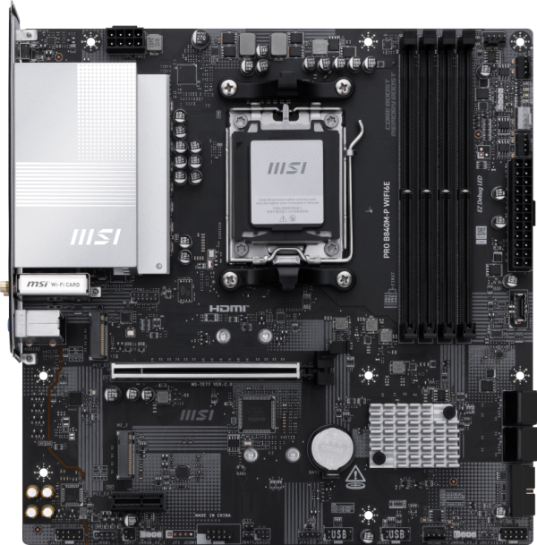 Placa de baza MSI PRO B840M-P WIFI6E, Socket AM5, DDR5,