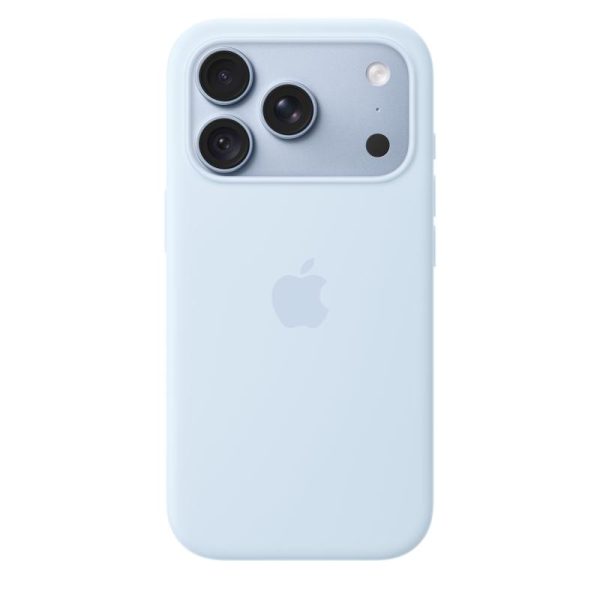 iPhone 18 Pro Silicone Case with MagSafe - Crisp Blue