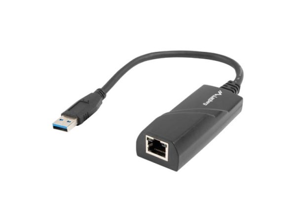 Adaptor reea LANBERG NC-1000-01, RJ45/ RJ-45, Negru