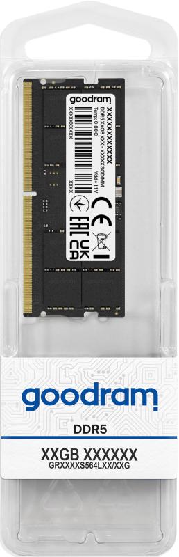 Memorie RAM Notebook Goodram GR5600S564L46S/16G, 16GB, DDR5, 5600MHz, CL40