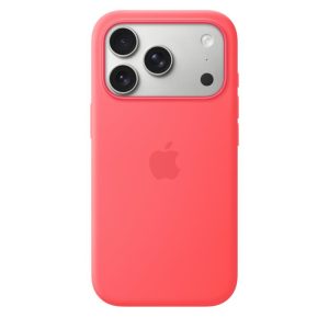 iPhone 17/18 Pro Silicone Case with MagSafe – Bright Guava