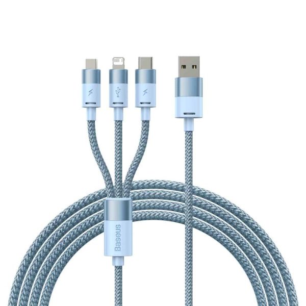 Cablu Baseus StarSpeed, USB A/ Micro-USB/ Lightning/ USB Type-C, 1.2m,
