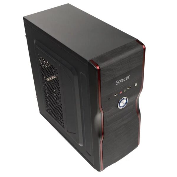 Carcasa Spacer New Mercury, ATX, MidTower NEGRU - Image 9