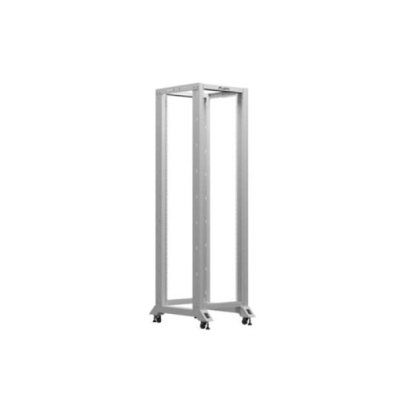 OPEN RACK 19" 42U 600X800 GREY LANBERG, Self-assembly, RAL color