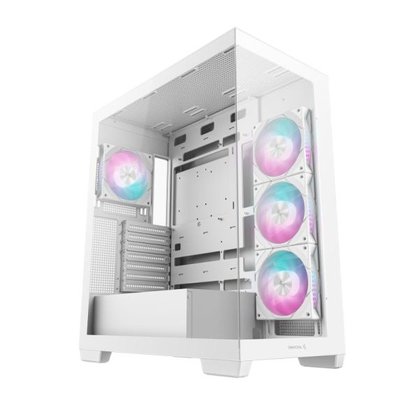 Carcasa DEEPCOOL CG580 4F WH, RGB, Mid Tower, White