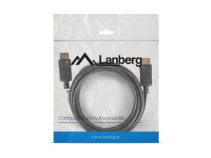 Cablu Lanberg CA-DPDP-10CC-0030-BK, DisplayPort, 3 m, Negru