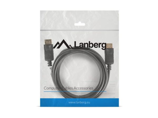Cablu Lanberg CA-DPDP-10CC-0030-BK, DisplayPort, 3 m, Negru