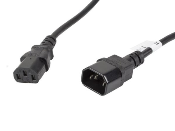 Cablu Lanberg CA-C13E-11CC-0050-BK, C13/ C14, 5 m, Negru