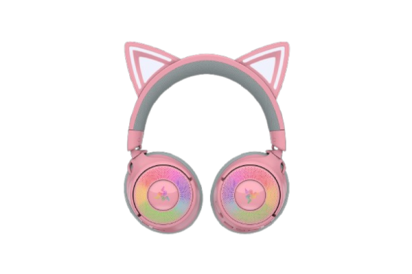 Casti Gaming Head-band Razer Kraken Kitty V3 Pro, Wireless/Wired, Roz