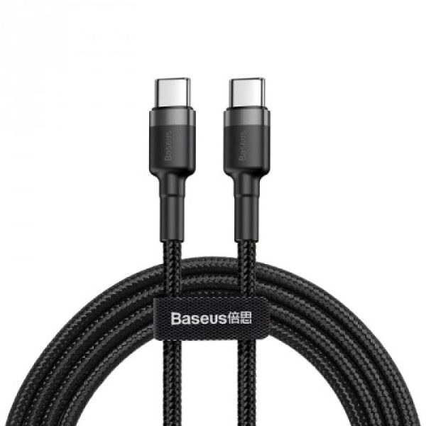 Cablu Baseus Cafule, USB C/ USB C, 1 m, gri