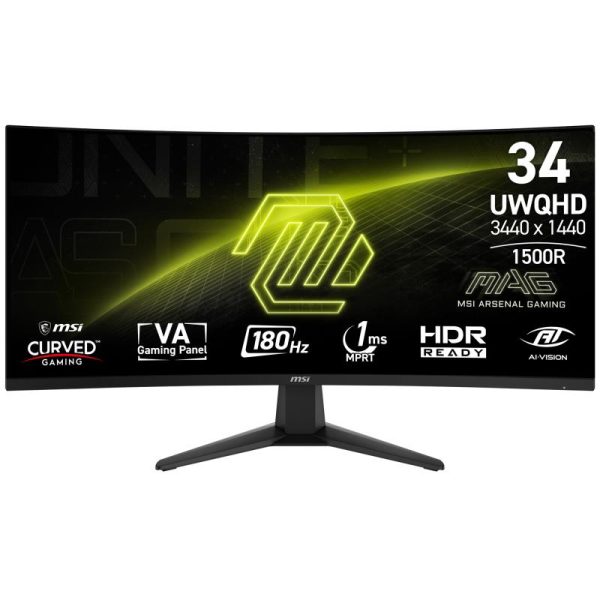 Monitor Commercial MSI MAG 346CQ, 34", 3440 x 1440 pixeli,