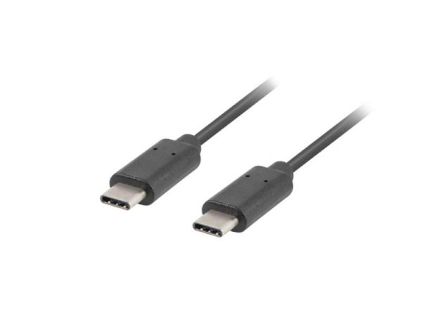 Cablu Lanberg CA-CMCM-10CU-0010-BK, USB C/ USB C, 1 m, Negru