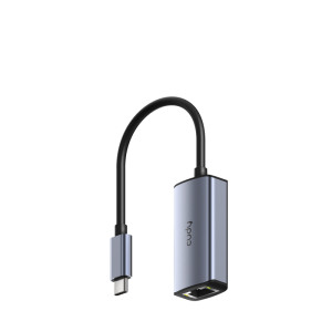 Adaptor Ethernet CUDY UE25C, USB-C, 1 port, RJ-45, Gri