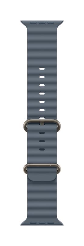 Curea pentru Apple Watch 49mm Anchor Blue Ocean Band - Natural Titanium