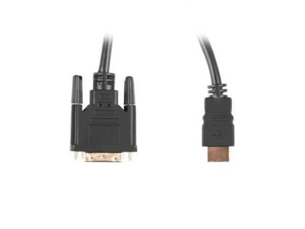 Cablu video LANBERG CA-HDDV-20CU-0030-BK, HDMI/ DVI-D, 3 m, Negru