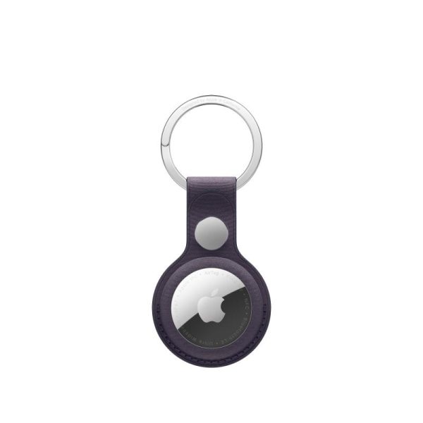 AirTag FineWoven Key Ring - Midnight Purple