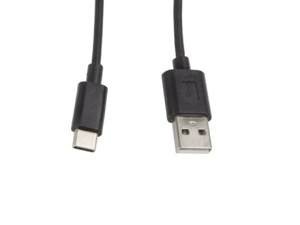 Cablu Lanberg CA-USBO-10CC-0010-BK, USB A/ USB C, 1 m, Negru