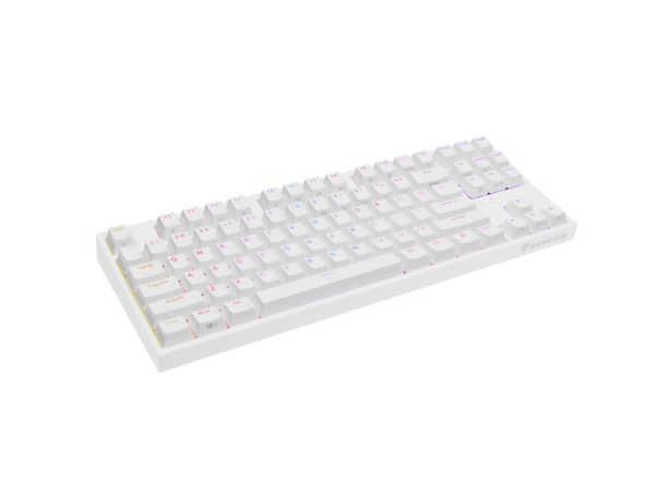Tastatura Mecanica Gaming Genesis Thor 404 TKL, RGB, USB, Alb,