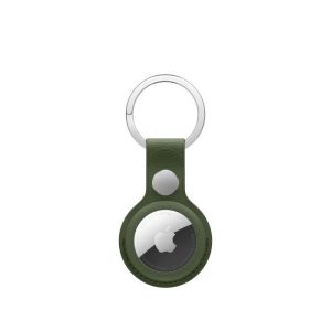AirTag FineWoven Key Ring - Moss