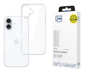 Protective cover 3mk Clear Case for iPhone 16, Transparent